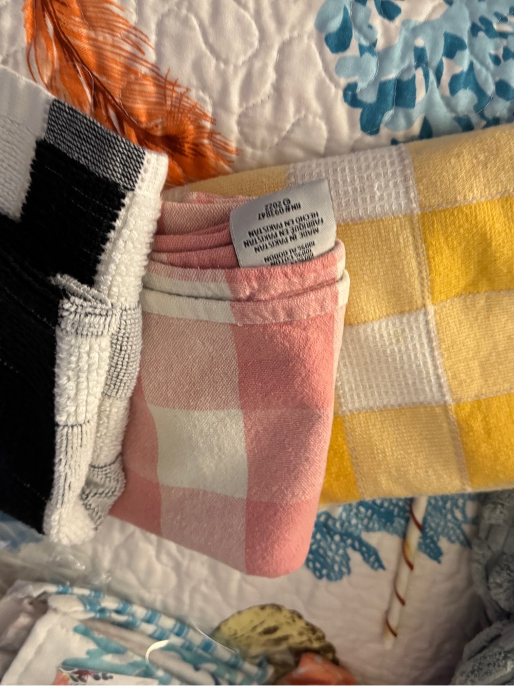 Dish towels set used good condition